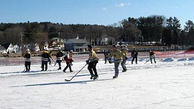 Pond Hockey Takes Center Stage at Festive New Hampshire Tournament