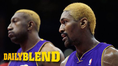 Ron Artest and His Yellow Mini-Fro Ready for NBA Playoff Schedule to Begin