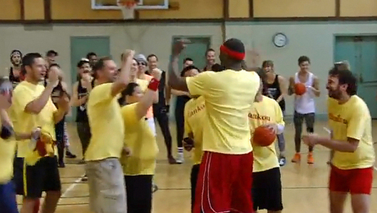Ron Artest Gets Taken to School by Hipsters in Dodgeball