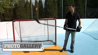 Patrice Bergeron Shows Off His Stick Skills at Home Rink