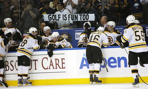 Sabres Fans Offer Consolation Prize to Bruins During Playoff Opener