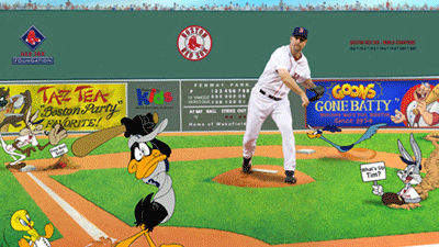 Tim Wakefield Strikes Out Daffy Duck to Raise Money for Kids