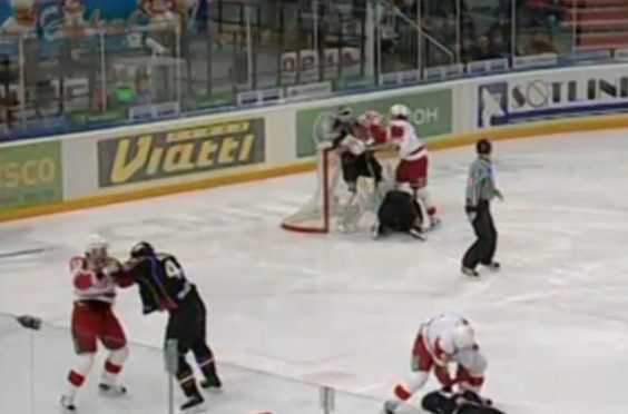 KHL's Avangard Ambushed by Vityaz in Brawl Seconds After Faceoff