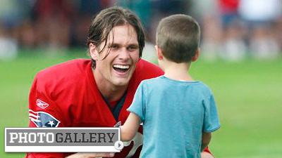 Tom Brady Enjoys Family Time With Son, Parents After Patriots Practice (Photos)