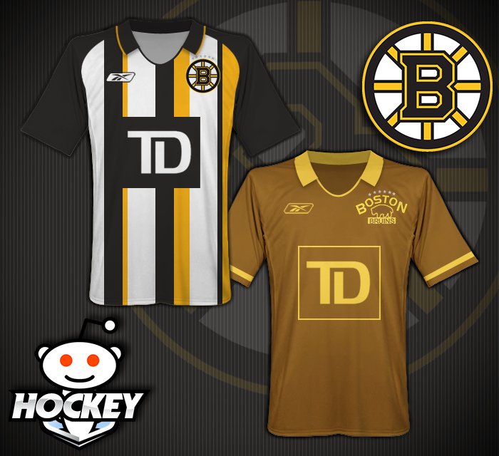 Bruins Among NHL Teams Featured in Gallery of Hockey-Themed Soccer Jersey Designs (Photo)