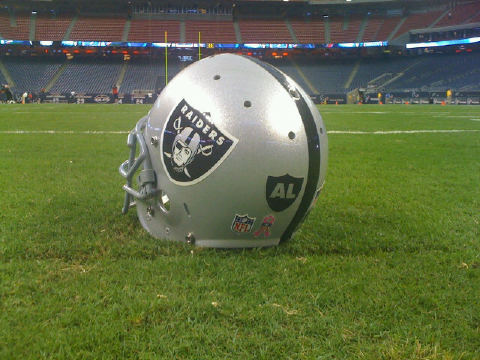 Oakland Raiders to Honor Al Davis by Wearing 'AL' Decal on Helmet (Photo)