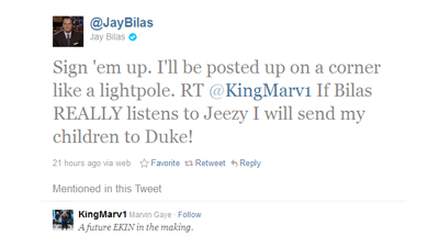 ESPN College Basketball Analyst Jay Bilas Tweets Young Jeezy Rap Lyrics
