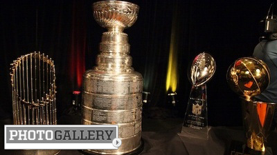 Cam Neely, Boston's Championship Trophies Appear Together at Ultimate Fan Event at TD Garden (Photos)