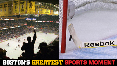Is Boston Garden's Last Hurrah or Tim Thomas' Stick Save on Steve Downie a Bigger Boston Sports Moment?