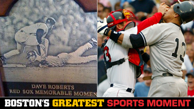 Is Dave Roberts' Steal or Jason Varitek and Alex Rodriguez's Brawl a Bigger Boston Sports Moment?