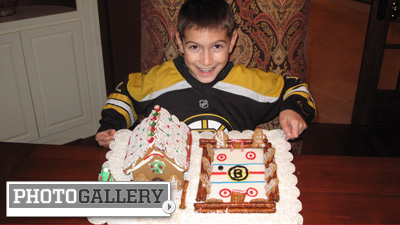 Bruins Fans Show Off Holiday Spirit With Gingerbread Houses, Tree Decorations (Photos)