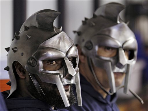 Tampa Bay Rays Pitchers Wear Gladiator Helmets in Dugout During Game (Photo, Video)