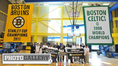 'Operation Rafter Relocation' Takes Bruins, Celtics Championship Banners on Journey From TD Garden (Photos)
