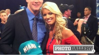 Ryan Tannehill's Wife Lauren Ulfer Steals Quarterback's Thunder at NFL Draft (Photos)