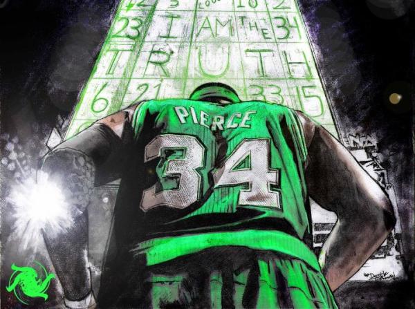 Paul Pierce Fan Art Shows Remarkable Likeness of Celtics Captain, Championship Banners (Photo)