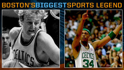 Is Larry Bird or Paul Pierce a Bigger Boston Sports Legend?