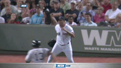 Felix Doubront Reacts Angrily to Throw From Outfield Getting Cut Off (Animation)