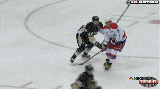 GIF: Ovechkin scores four, only strokes the ice