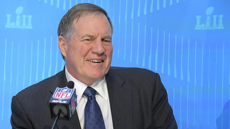 Bill Belichick Laughs At Worst Joke Ever During Super Bowl LII Opening ...