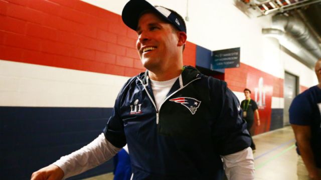 New England Patriots offensive coordinator Josh McDaniels