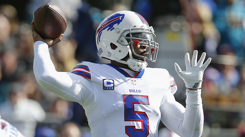 Tyrod Taylor's final numbers when the Bills trail late