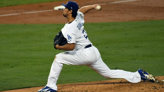Los Angeles Dodgers starting pitcher Yu Darvish