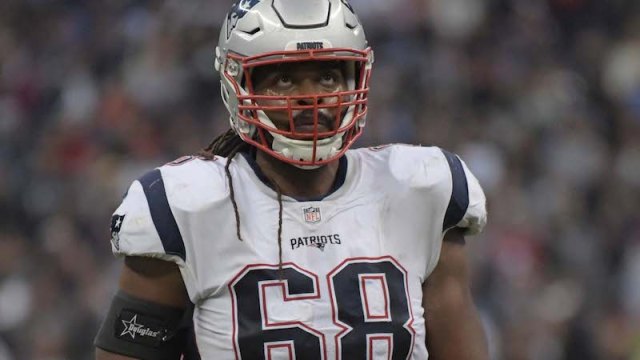 Patriots offensive tackle LaAdrian Waddle