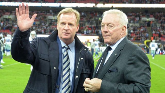NFL commissioner Roger Goodell and Dallas Cowboys owner Jerry Jones