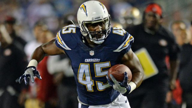 San Diego Chargers tight end Asante Cleveland