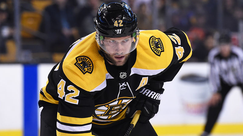 Bruins Forward David Backes Elevated To Top Line After Avoiding
Punishment