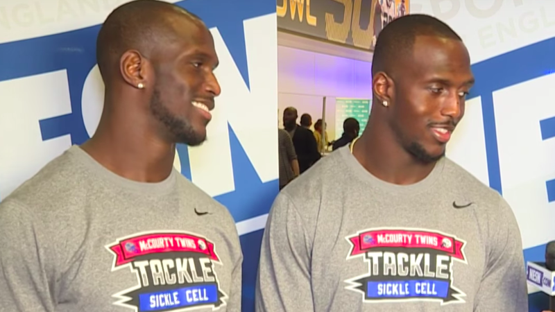 Former Rutgers stars Jason and Devin McCourty spending time