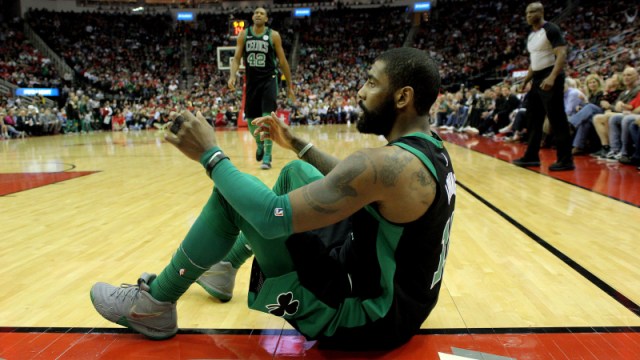 Boston Celtics point guard Kyrie Irving