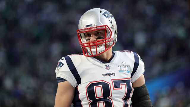 New England Patriots tight end Rob Gronkowksi