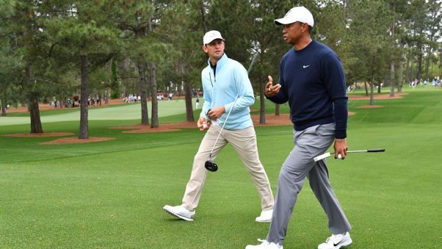 Tiger Woods and Matt Parziale