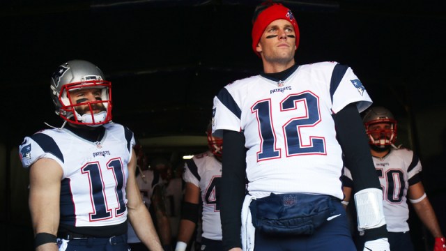 Patriots teammates Tom Brady and Julian Edelman