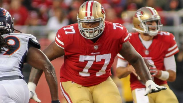 San Francisco 49ers offensive tackle Trent Brown