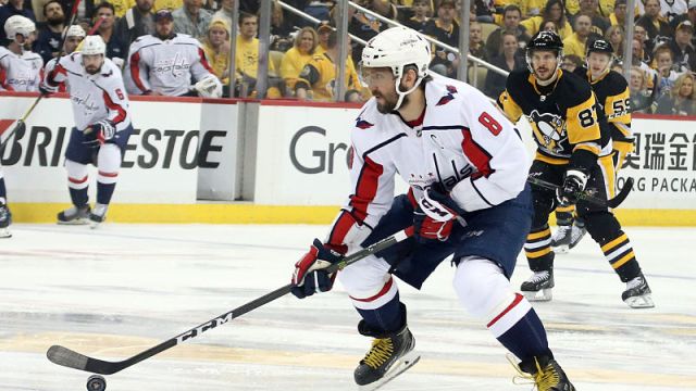 Washington Capitals winger Alex Ovechkin and Pittsburgh Penguins center Sidney Crosby