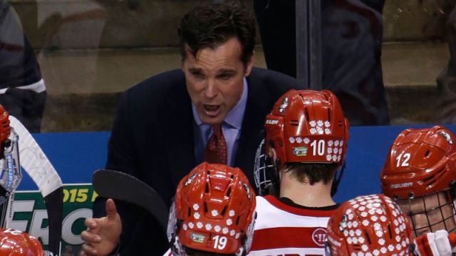 Boston University hockey head coach David Quinn