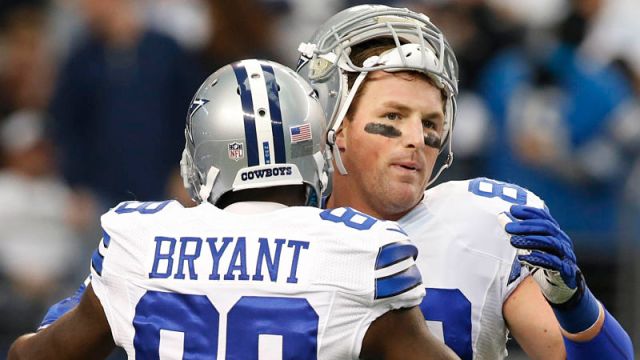 Former Dallas Cowboys tight end Jason Witten and NFL wide receiver Dez Bryant
