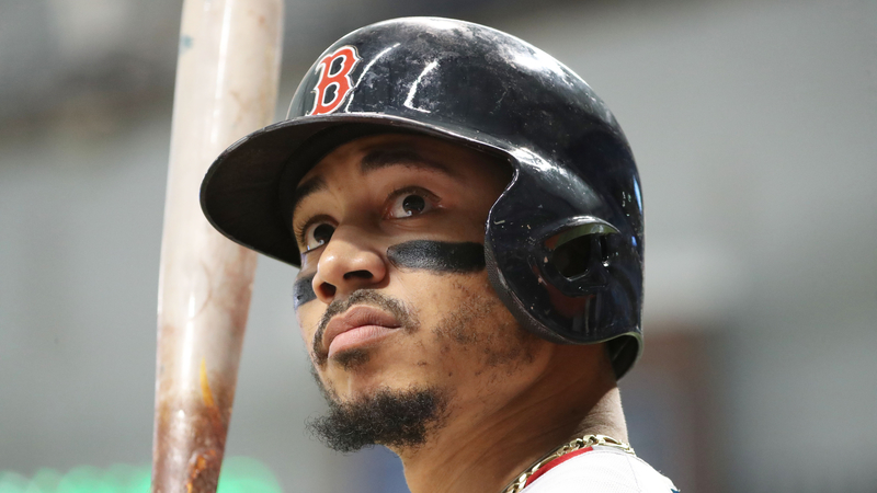 Former Boston Red Sox Mookie Betts 7-fo-19 (.368) with 5 doubles