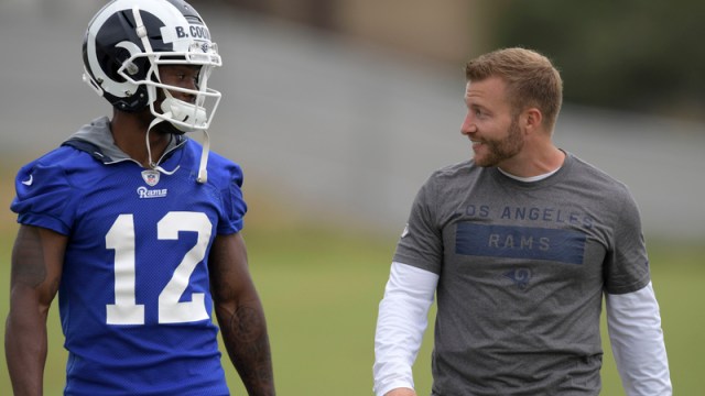 Los Angeles Rams Wide Receiver Brandin Cooks And Head Coach Sean McVay