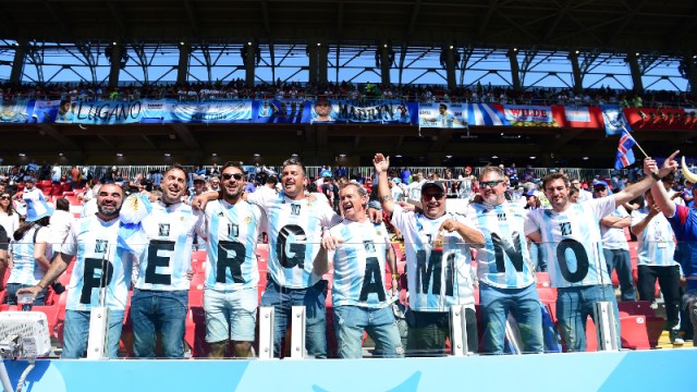 Argentina soccer fans