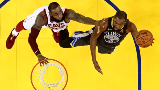 Cleveland Cavaliers Forward LeBron James And Golden State Warriors Forward Kevin Durant