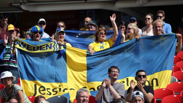 Sweden soccer fans