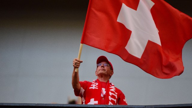 A Switzerland soccer fan