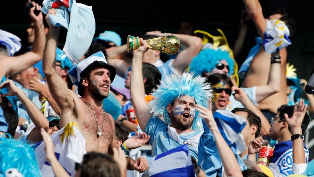 Uruguay soccer fans