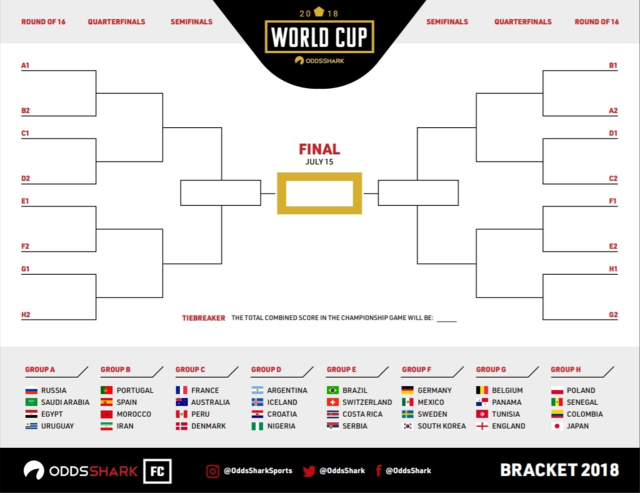 Printable World Cup 2018 Bracket: Make Your Soccer Picks Here - NESN.com