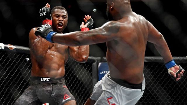 UFC heavyweights Francis Ngannou and Derrick Lewis