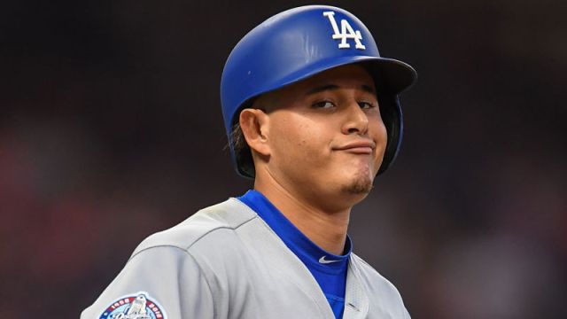 Los Angeles Dodgers third baseman Manny Machado