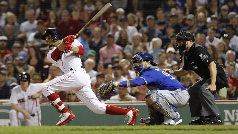 Mookie Betts was so excited about his go-ahead grand slam that he stumbled  to first base